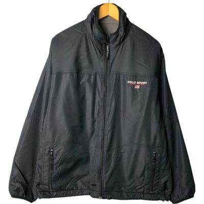 POLO SPORT ラルフローレン ビッグロゴ切替ナイロンJK S 紺白 POLO SPORT ラルフローレン ビッグロゴ切替ナイロンJK S 紺白