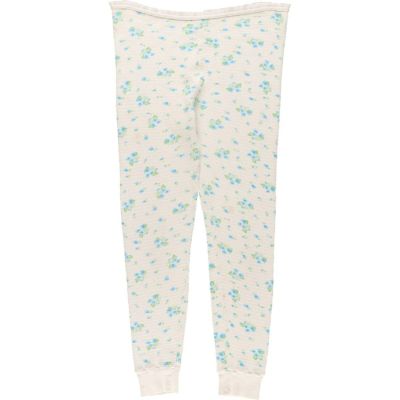 古着 花柄 サーマル レギンスパンツ レディースXL相当 /eaa583996