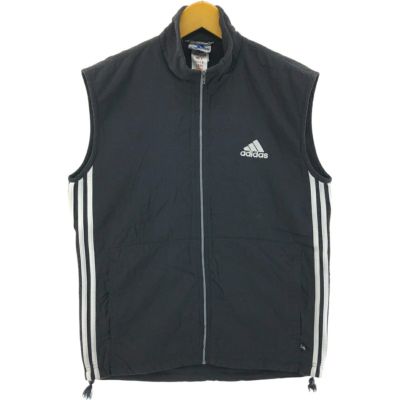 古着 90年代 アディダス adidas ハーフジップ フリースプル