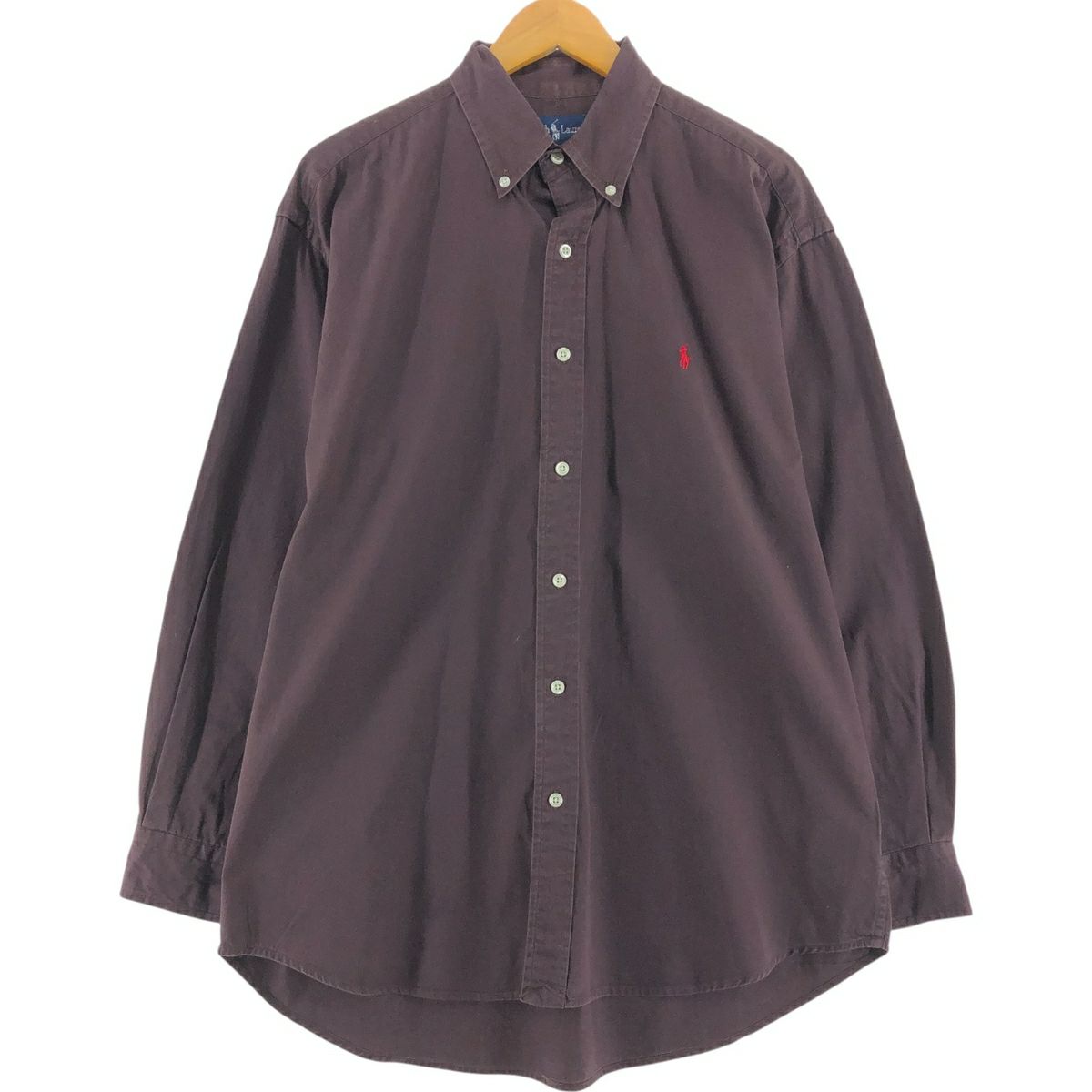 古着 ラルフローレン Ralph Lauren BLAKE ヘリンボーン 長袖 ボタン