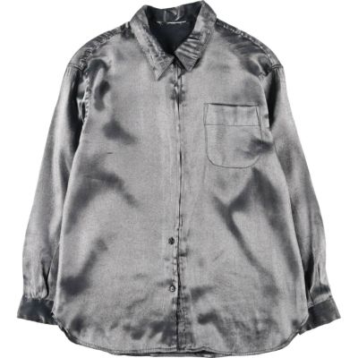 古着 メタリック フルジップ 長袖 ポリシャツ レディースL相当 /eaa530269 【中古】 【250322】 【ADEL/アデル】