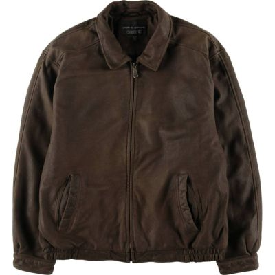 古着 クラフトアンドバロー CROFT&BARROW スイングトップタイプ レザーブルゾン メンズXL相当 /eaa528478 【中古】 【250322】