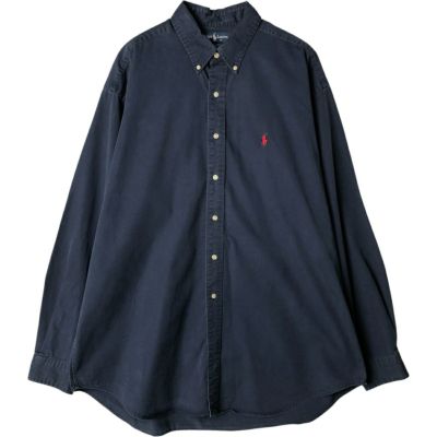 未使用POLO Ralph Lauren BLAKEネイビー　半袖ボタンダウン 古着 ラルフローレン Ralph Lauren BLAKE 半袖 ボタンダウンシャツ