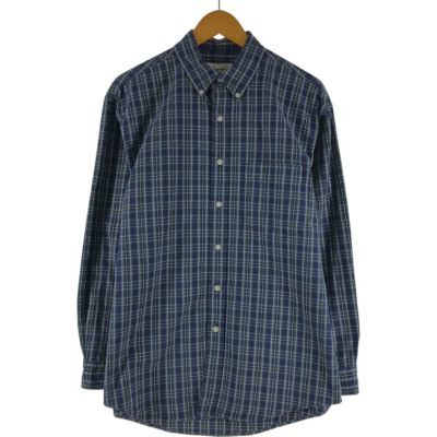 古着 00年代 エディーバウアー Eddie Bauer 長袖 ボタンダウンチェックシャツ メンズM相当 /eaa531021 【中古】 【250323】
