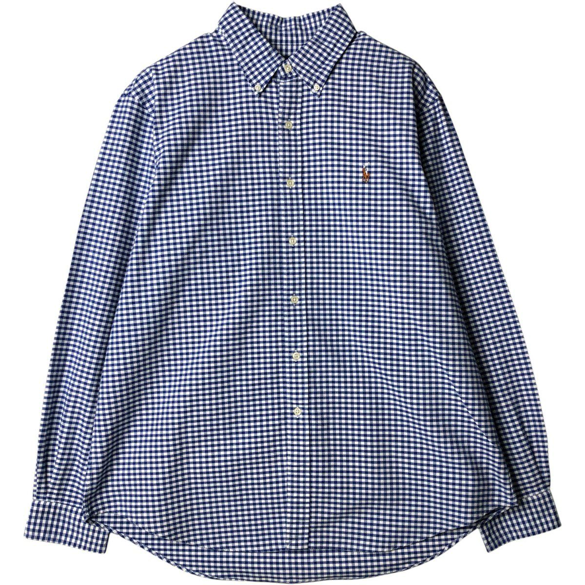 古着 ラルフローレン Ralph Lauren 長袖 ボタンダウンチェックシャツ