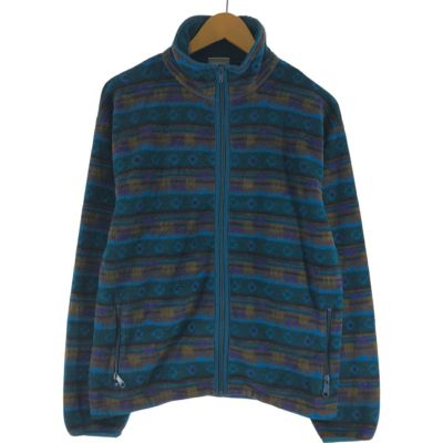 古着 70～80年代 エルエルビーン L.L.Bean 総柄 フリースジャケット メンズM相当 ヴィンテージ /eaa449822 【中古】 【250323】