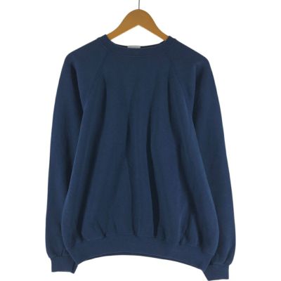 古着 80年代 ヘインズ Hanes 青タグ 無地 ブランクスウェットシャツ トレーナー USA製 メンズXL相当 ヴィンテージ /eaa528788 【中古】 【250323】