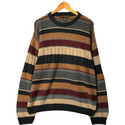 古着 ASHLEY KNIT コットンニットセーター USA製 メンズXL /eaa389527