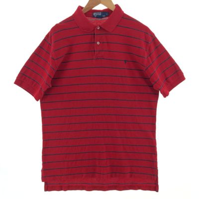 古着 ラルフローレン Ralph Lauren POLO by Ralph Lauren 半袖 ボーダー ポロシャツ メンズL /eaa381257  【中古】 【240411】