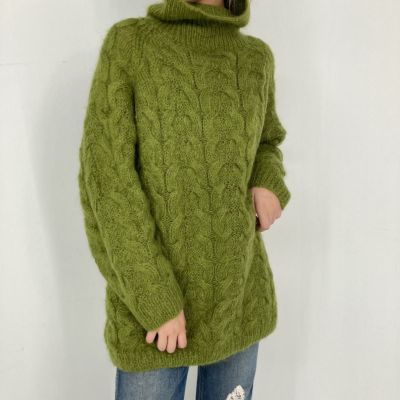 大人気商品 古着 EXPRESS TRICOT リブ編み モヘア×アクリルニット