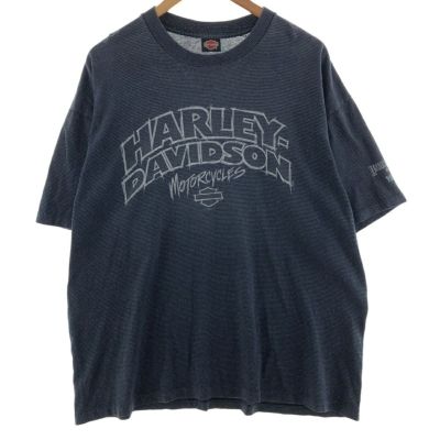 古着 ハーレーダビッドソン Harley-Davidson ドクロ柄 スカル柄 バック 