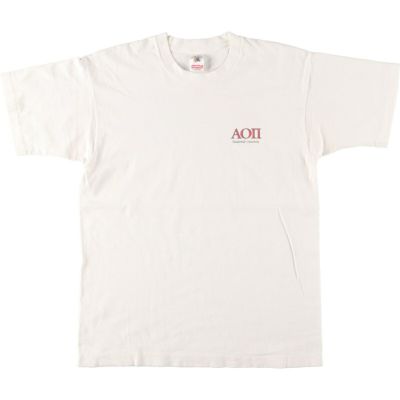 古着 90年代 フルーツオブザルーム FRUIT OF THE LOOM フラタニティ カレッジTシャツ メンズL ヴィンテージ /eaa435357 【中古】 【240411】 ss2503_30