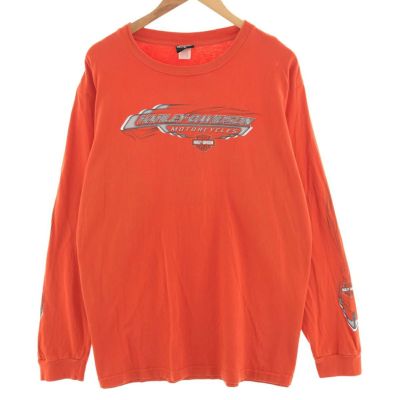 古着 00年代 ハーレーダビッドソン Harley-Davidson ロングTシャツ ロンT USA製 メンズXL /eaa382880 【中古】 【240411】 ss2503_30