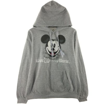 古着 ヘインズ Hanes MICKEY MOUSE ミッキーマウス キャラクター スウェットプルオーバーパーカー メンズL相当 /eaa501375 【中古】 【250307】