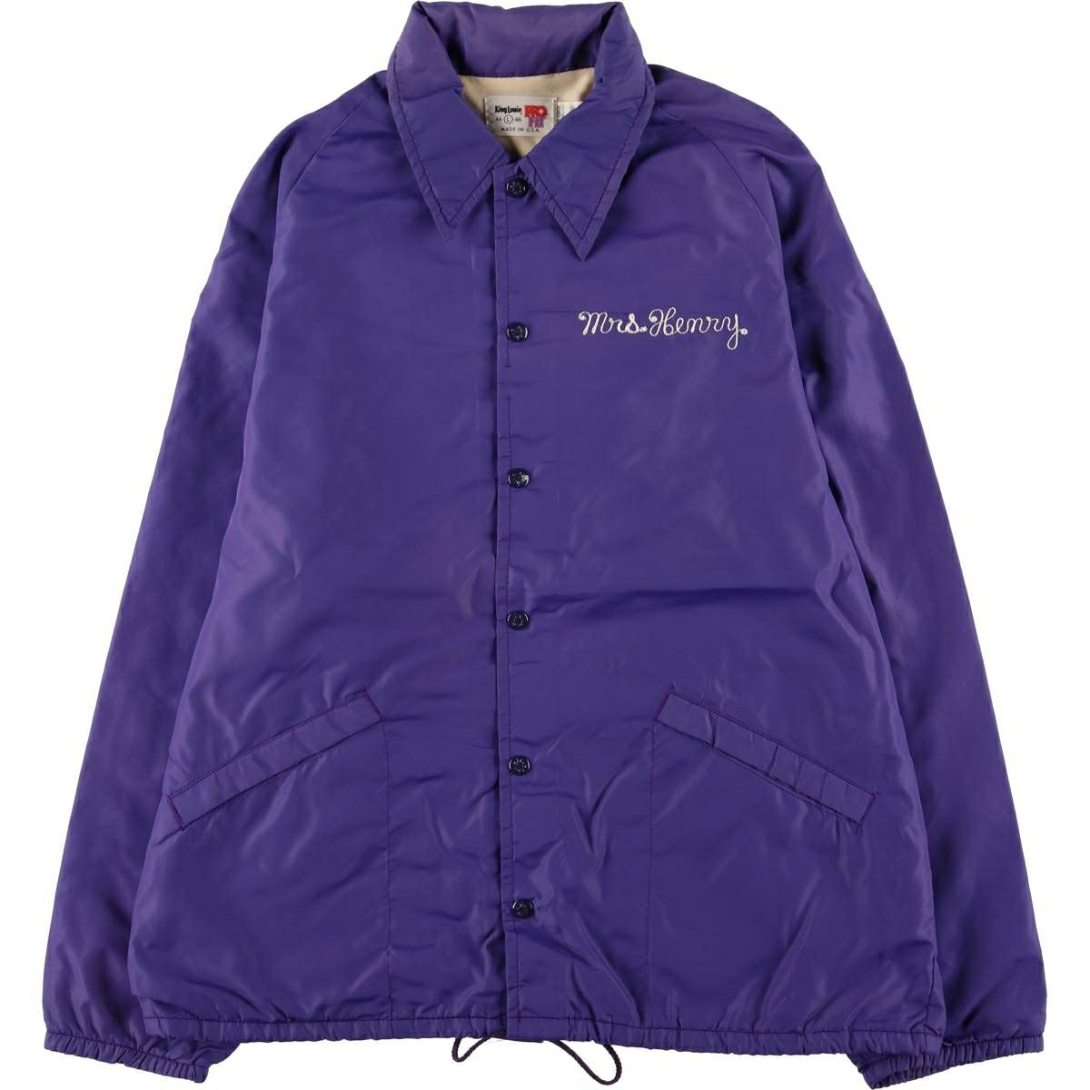 古着 70～80年代 キングルイ King Louie PRO FIT コーチジャケット USA