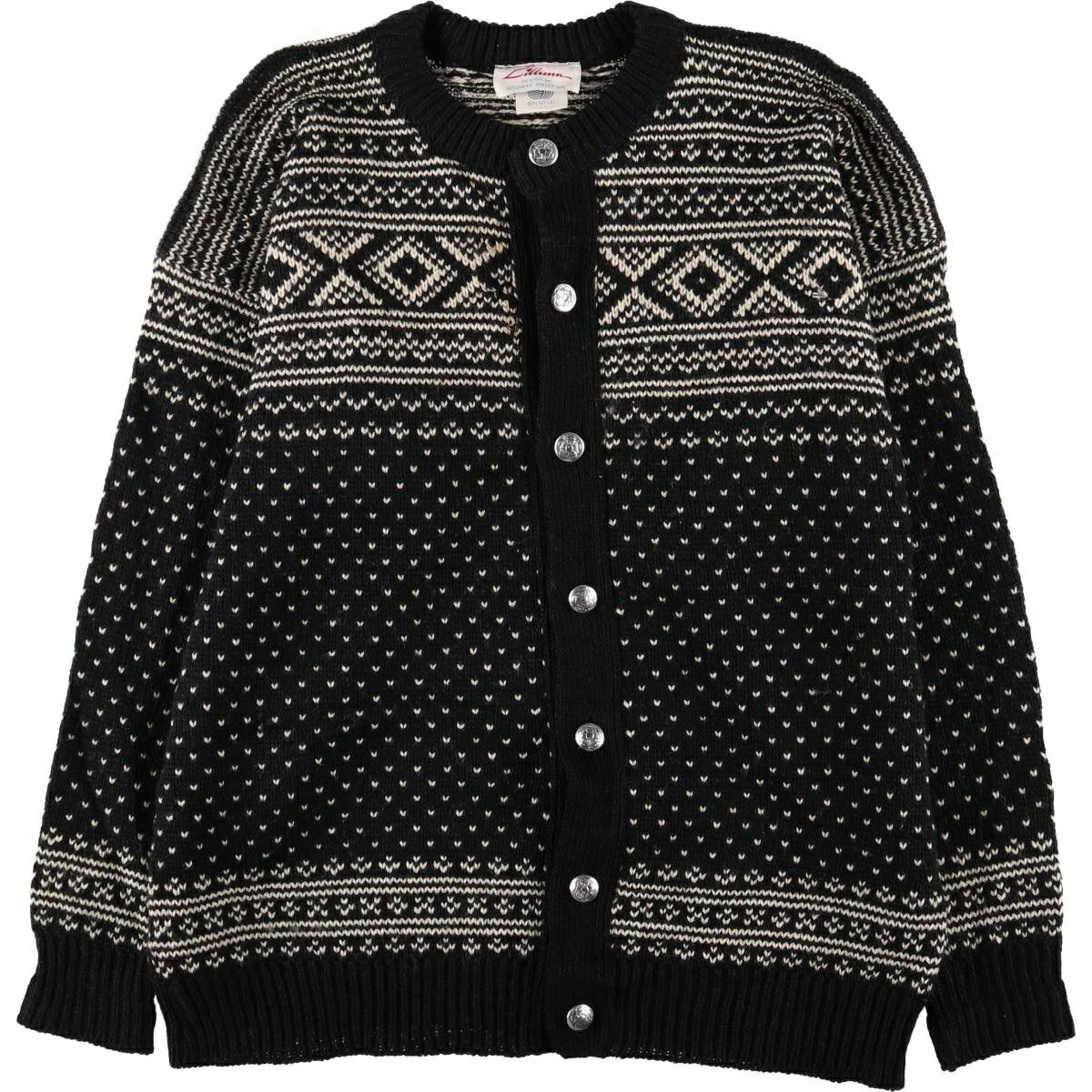 古着 デールオブノルウェー DALE OF NORWAY 総柄 ノルディックセーター