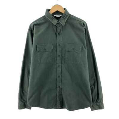 古着 オシュコシュ Osh kosh チェック柄 長袖 ヘビーネルシャツ メンズ