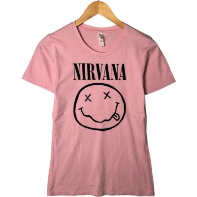古着 NEXT LEVEL APPAREL NIRVANA ニルヴァ―ナ バンドTシャツ バンT レディースM相当 /eaa530115 【中古】 【250324】 【NL2503】【Elulu/エルル】