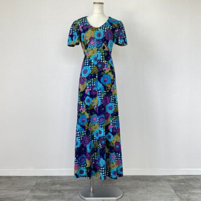 古着 ビンテージ 70s ハンドメイド エプロン ワンピース デザイン 美品 古着 ビンテージ 70s ハンドメイド エプロン ワンピース キルト