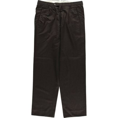 90s 00s ブラックリネン　スラックス　古着　モロッコ製　36/29 希少 古着 90年代 CITY STREETS スリータック スラックスパンツ