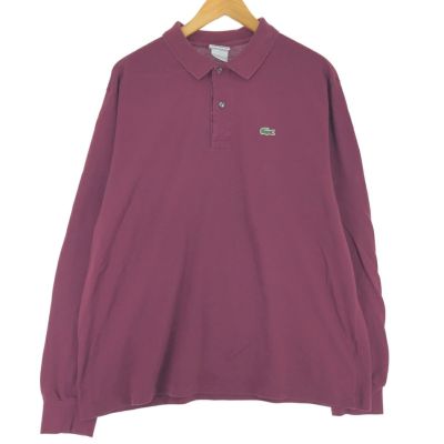 古着 00年代 ラコステ LACOSTE フランス企画 長袖 ポロシャツ 7