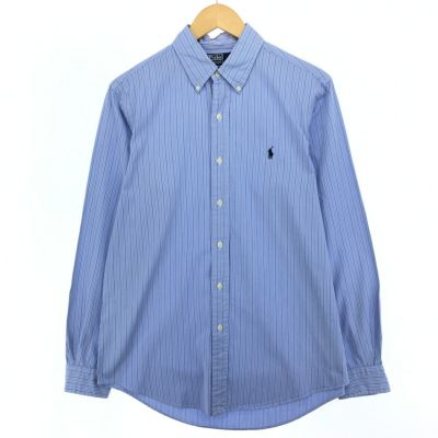 古着 ラルフローレン Ralph Lauren POLO by Ralph Lauren マルチストライプ 長袖 ボタンダウンストライプシャツ メンズM相当 /eaa488530 【中古】 【240919】
