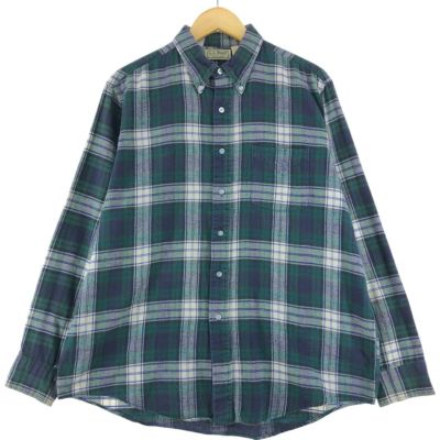 L.L.Bean - 80s USA製 エルエルビーン チェック ボタンダウン