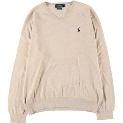 古着 ラルフローレン Ralph Lauren POLO RALPH LAUREN Vネック コットンニットセーター メンズL相当 /eaa455951 【中古】 【250313】