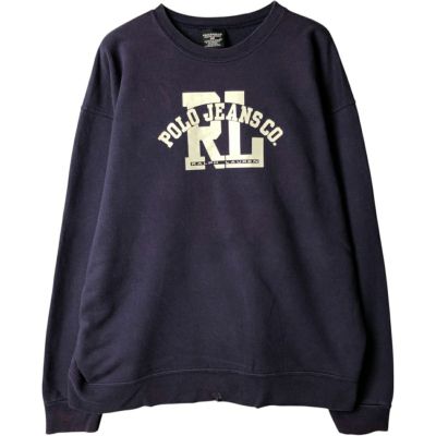 90s ポロスポーツ ラルフローレン センターロゴ ハーフジップ スウェット 黒 古着 90年代 ラルフローレン Ralph Lauren POLO SPORTポロ