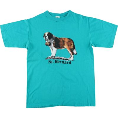 古着 90年代 Classics St.Bernard 犬柄 アニマルTシャツ USA製