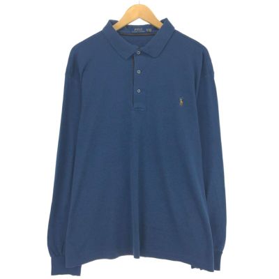 新品未使用タグ付き！ラルフローレン ビッグポニー長袖ポロシャツ 紺レディースM位 POLO RALPH LAUREN ポロ ラルフローレン ポロシャツ メンズ