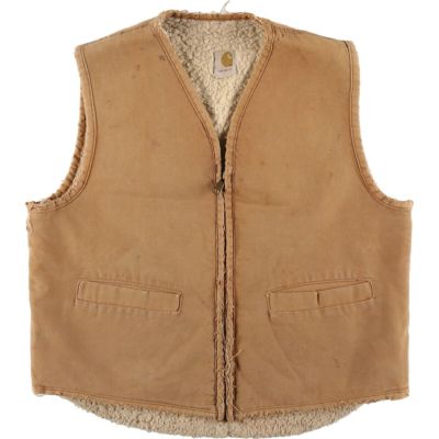Carhartt ベスト　古着 中古・古着通販】CarHartt (カーハート) 80'Sダック地ボアベスト