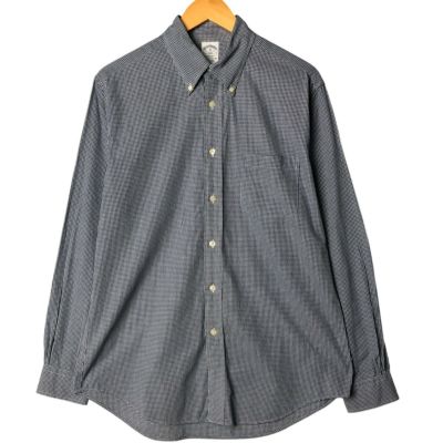 【未使用】ブルックスブラザーズ　長袖ギンガムチェックシャツ　大きめ　刺繍 ギンガムチェック ドレスシャツ Regular Fit | Brooks Brothers