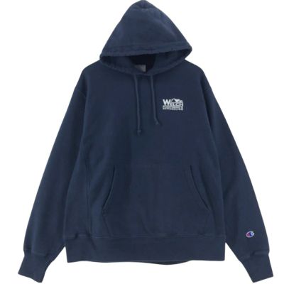 古着 チャンピオン Champion REVERSE WEAVE リバースウィーブ バックプリント アドバタイジング スウェットプルオーバーパーカー メンズL相当/eaa528972 【中古】 【250325】