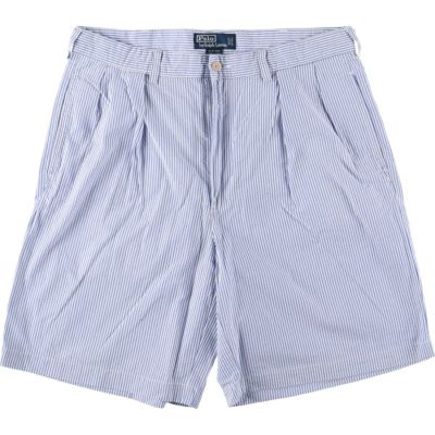 新品タグ付き　ポロラルフローレン　サッカーストライプ　ショートパンツ　L シアサッカースリープショートパンツ | POLO RALPH LAUREN (Men