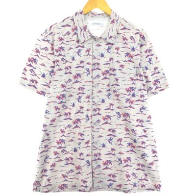 Columbia コロンビア PFG 半袖シャツ フィッシング 魚柄 マス XL