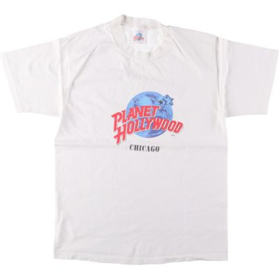 PLANET Hollywood プラネットハリウッド　ホッケーシャツ PLANET HOLLYWOOD プラネットハリウッド ロゴプリント 半袖 T