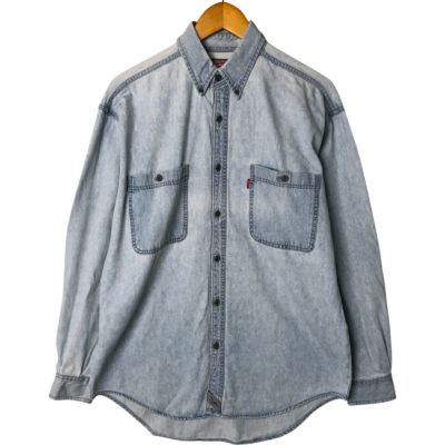 古着 90年代 リーバイス Levis 長袖 ボタンダウンデニムシャツ メンズM相当 /eaa531139 【中古】 【250326】 【NL2503】
