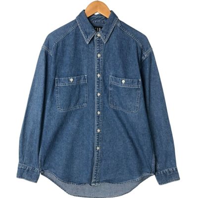 古着 90年代 ギャップ GAP DENIM オールドギャップ 長袖 デニムシャツ メンズM相当 /eaa531132 【中古】 【250326】 【NL2503】