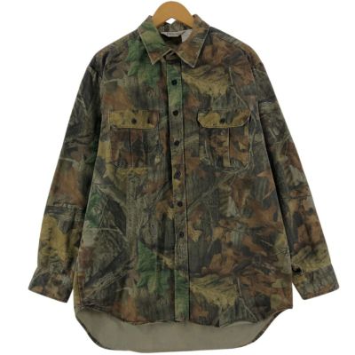 古着 ウォールズ WALLO 迷彩柄 リアルツリーカモ 長袖 フランネルシャツ メンズL相当 /eaa531158 【中古】 【250326】