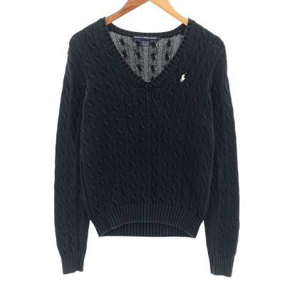 人気ブランドバ40代 ラルフローレン 古着 Ralph ケーブル SPORT LAUREN RALPH Lauren ニット+セーター