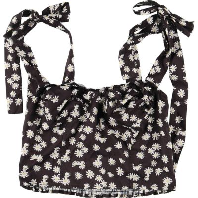 【翌日発送可能】 古着 VICTORIAS SECRET 花柄 レースアップ コルセット ビスチェ キャミソール