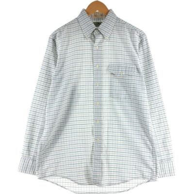 古着 エルエルビーン L.L.Bean チェック柄 長袖 シャモアクロス