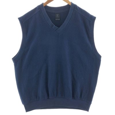 古着 90～00年代 ナイキ NIKE GOLF ゴルフ リブ編み Vネック