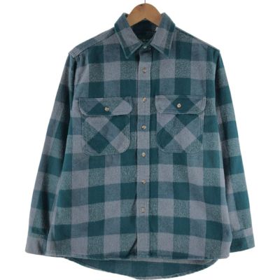 古着 90年代 GARDEN MOUNTAIN バッファローチェック 長袖 フランネルチェックシャツ USA製 メンズL相当 ヴィンテージ /eaa532244 【中古】 【250328】