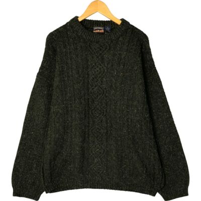 古着 HIGH SIERRA カラーネップ ケーブル編み アクリルニットセーター メンズXL相当 /eaa455934 【中古】 【250328】 【NL2503】
