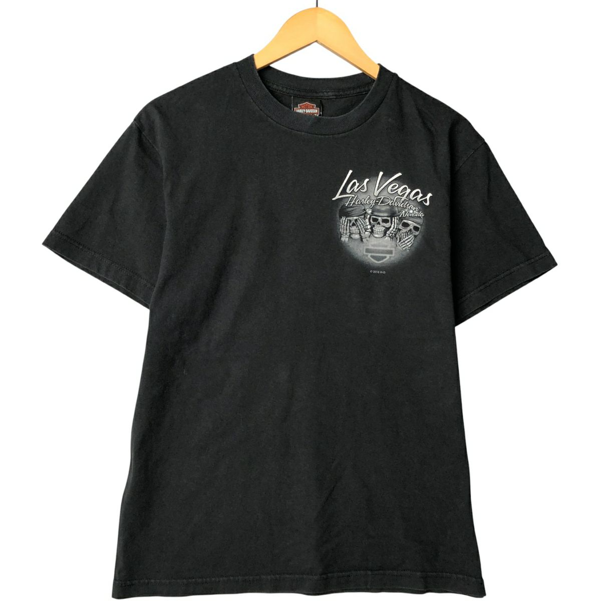 古着 ハーレーダビッドソン Harley-Davidson ドクロ柄 スカル柄  