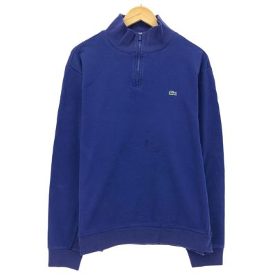 古着 00年代 ラコステ LACOSTE ハーフジップスウェットシャツ