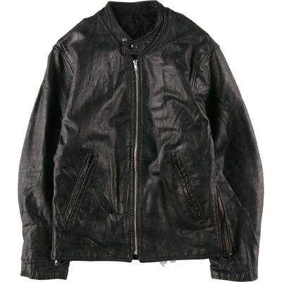 古着 70年代 シングルライダースジャケット メンズM相当 フルジップ /evb006353 【中古】 【240923】 ss2503_30