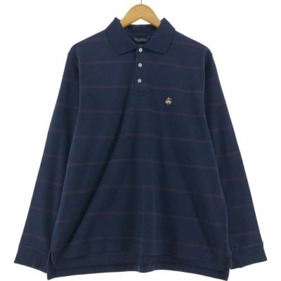 古着 ブルックスブラザーズ Brooks Brothers Est.1818 長袖 ボーダー ポロシャツ メンズM相当 /eaa528815 【中古】 【250329】
